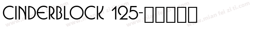 Cinderblock 125字体转换